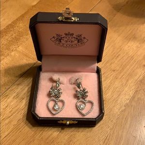Juicy couture Heart and bow earrings